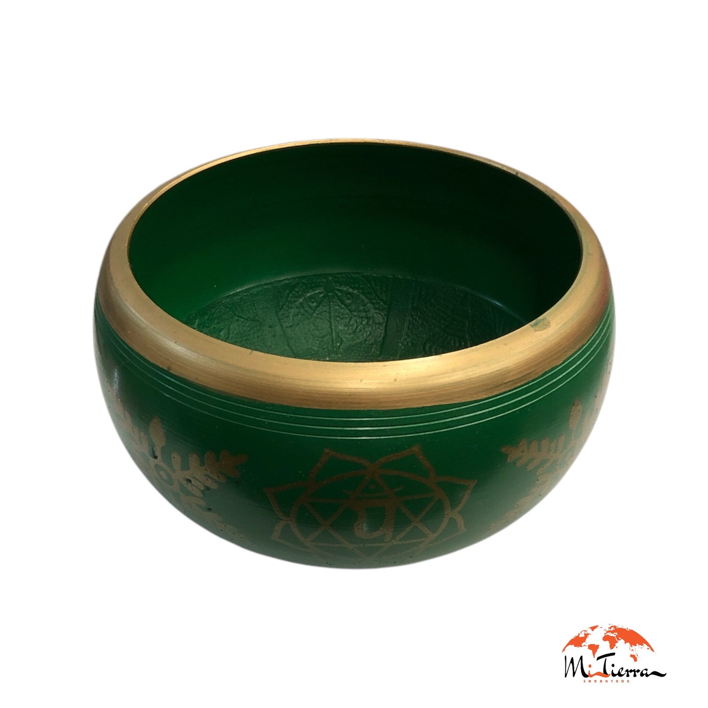 Cuenco tibetano verde