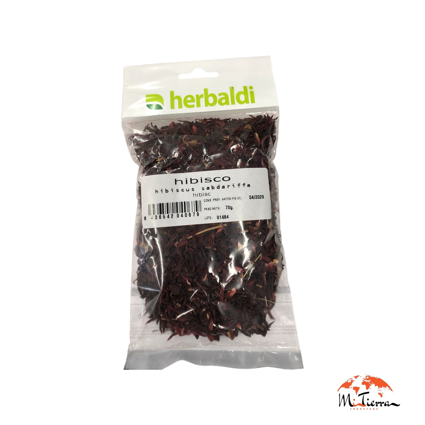 Hibisco hierba flor triturada 70gr HERBALDI