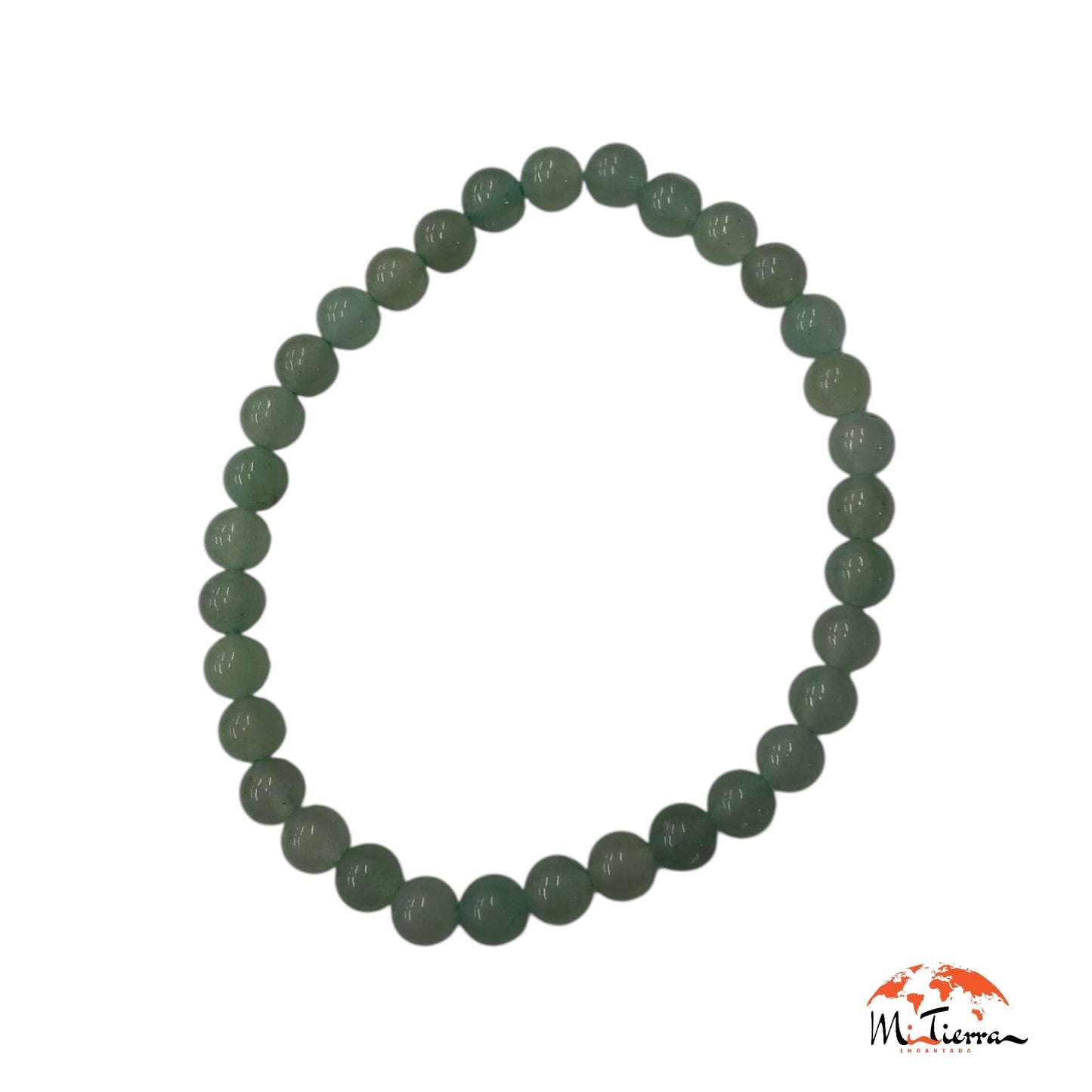Pulsera mineral prehnita 6mm