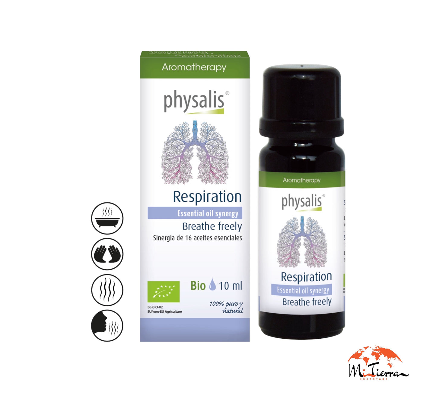 Respiration 16 aceites esenciales 10 ml Bio Physalis