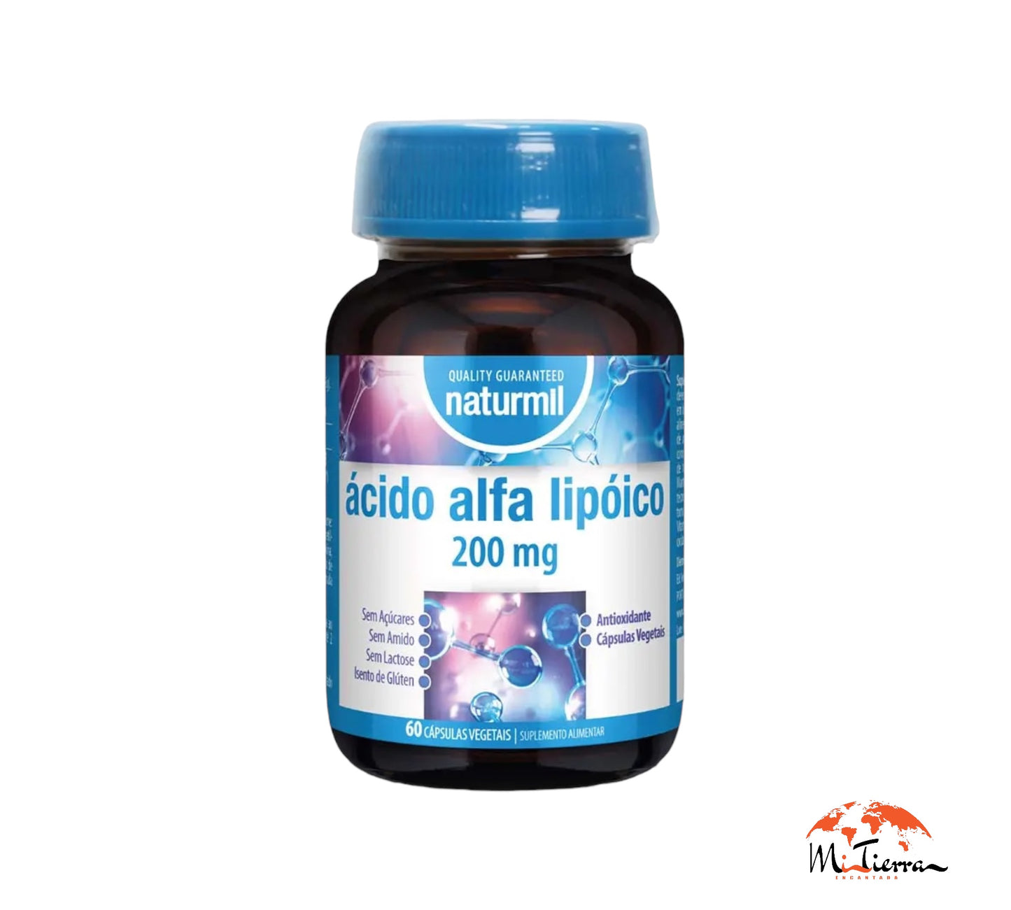 Ácido alfa lipioco 200mg 60 cápsulas Naturmil