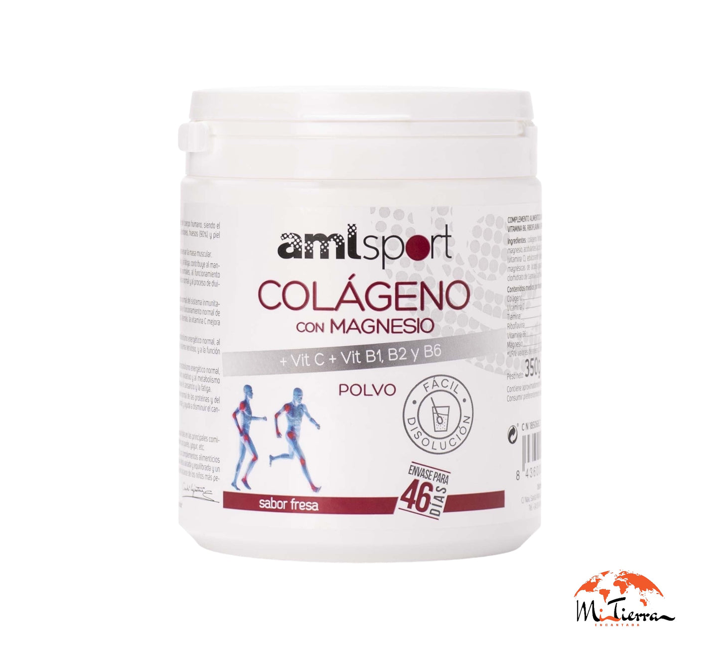 Amlsport Colágeno con magnesio hidrolizado 46 días