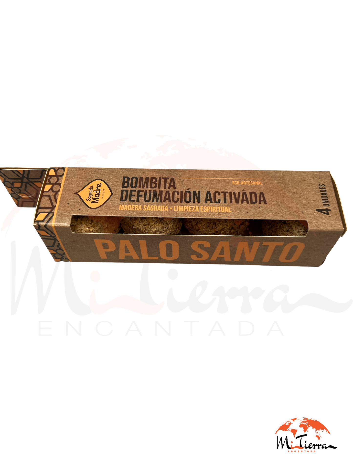 Bombita de defumación activada Sagrada Madre de PALO SANTO