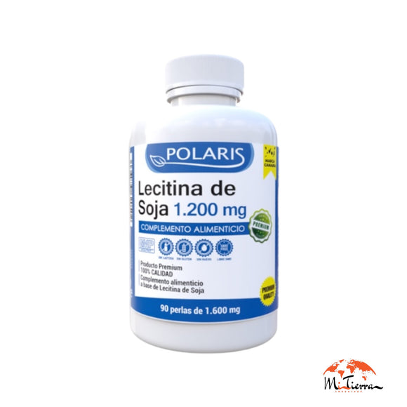 Lecitina de Soja 1,200 mg 90 perlas Polaris