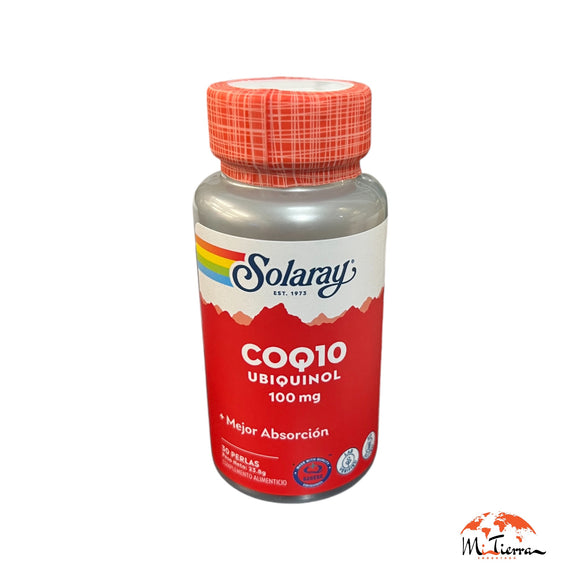 CoQ10 ubiquinol 100mg 30 perlas Solaray