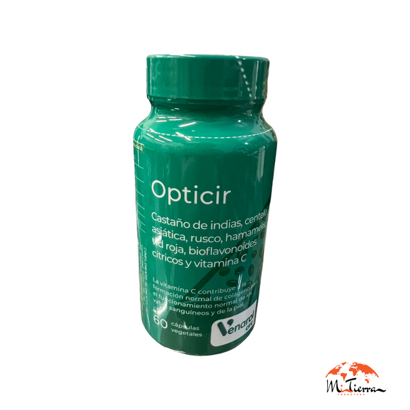 Opticir castaño, centella, ruscus, vid y hamamell 60 cap Venarol