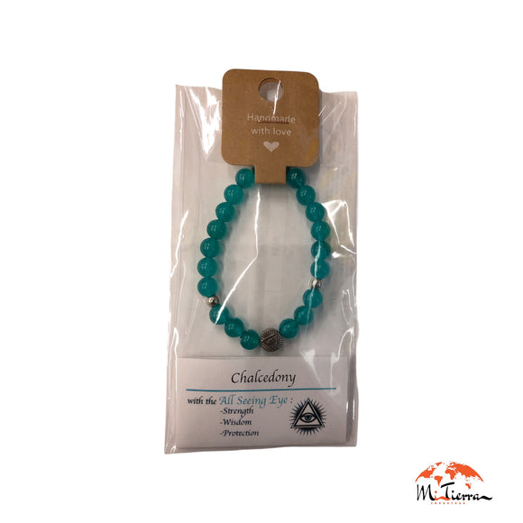 Pulsera de protección mineral Chalcedony