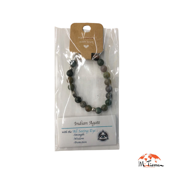 Pulsera de protección mineral Indian Agate