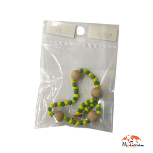 Pulsera idde de Orula con bolas de madera