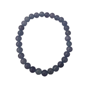 Pulsera mineral Calcedonia azul