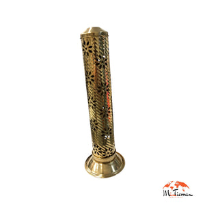 Quemador torre metal dorada