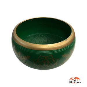 Cuenco tibetano verde