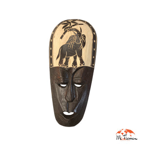 Careta  africana de madera elefante