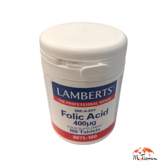 Ácido Folico 400 mcg 100 cap