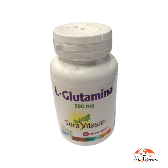 L-Glutamina 500mg veg 50 cap Suravitasan