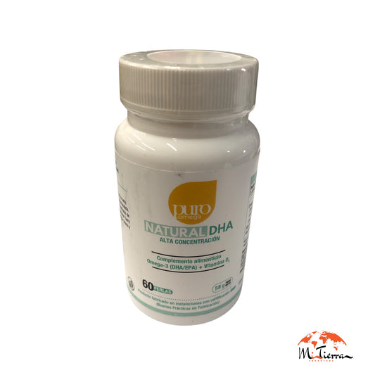 Omega natural DHA alta concentración 60 perlas PURO