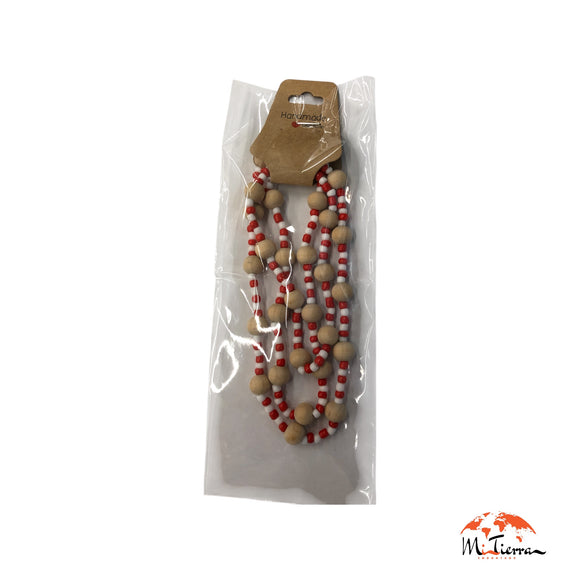 Collar de Chango con bolas de madera