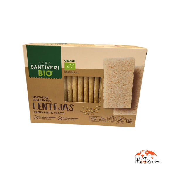 Tostadas de lentejas Bio 100g SANTIVERI