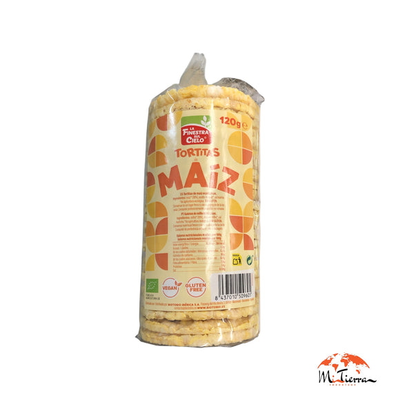 Tortitas de maíz con sal y sin gluten 120gr FINESTRA