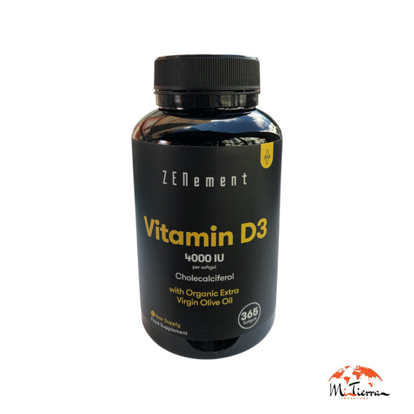 Vitamina D3 4000ui 365 cápsulas de gel