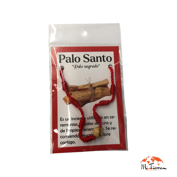 Pulsera 7 nudos con palo santo