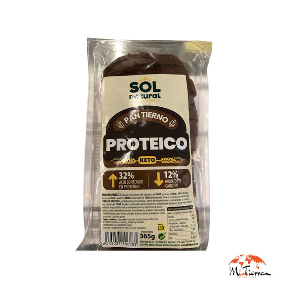 Pan de molde proteico keto 365gr SOLNATURAL