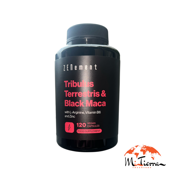 Tribulus Terrestre y maca negra -largunina,B6 y zinc  120 cap ZENEMENT