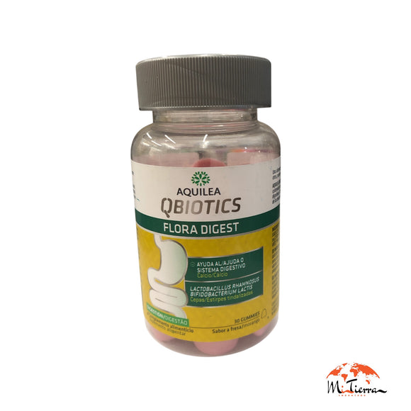 Qbiotics flora digest  30 gummies AQUILEA