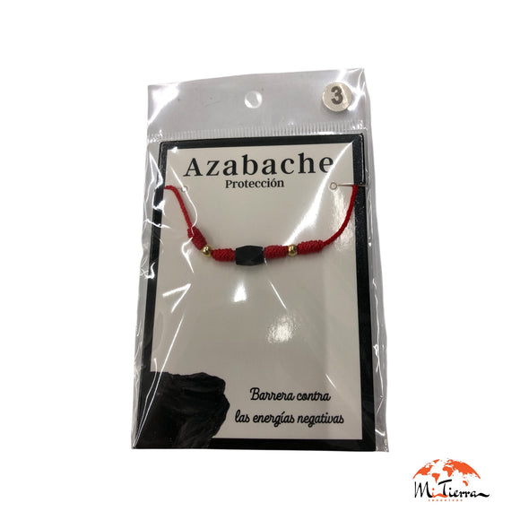 Pulsera roja con azabache protección