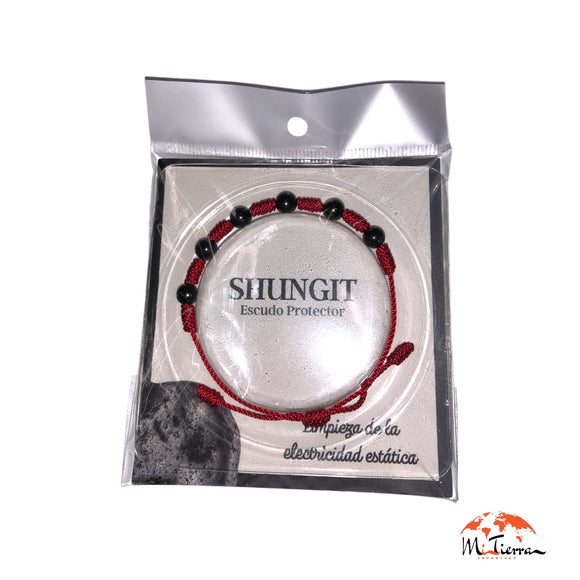 Pulsera roja con shungit