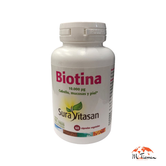 Biotina 10000mcg 60 veg caps SURAVITASAN