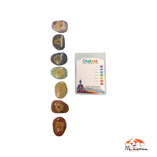 Chakras canto rodado minerales