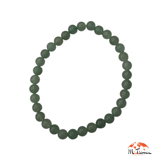 Pulsera mineral prehnita 6mm