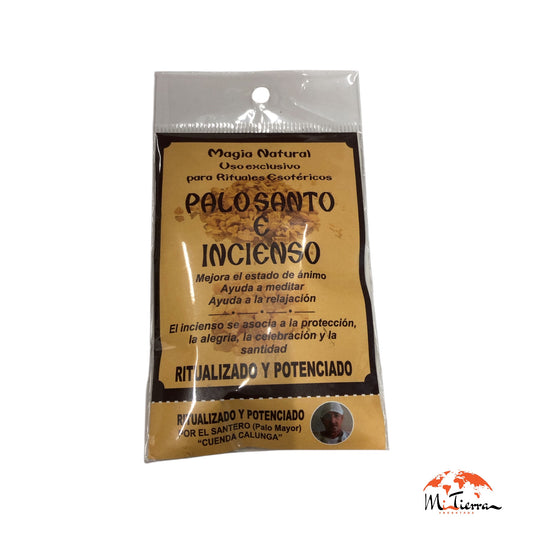 Incienso ritualizado y potenciado de Palo Santo e incienso