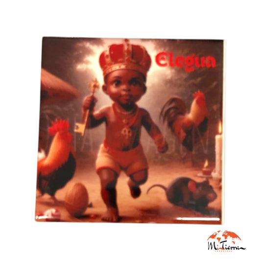 Imagen de Elegua (10cm) azulejo