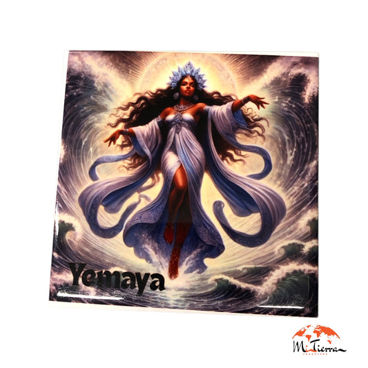 Imagen Yemaya (10cm) azulejo