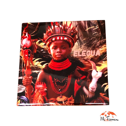 Imagen de Elegua (10cm) azulejo