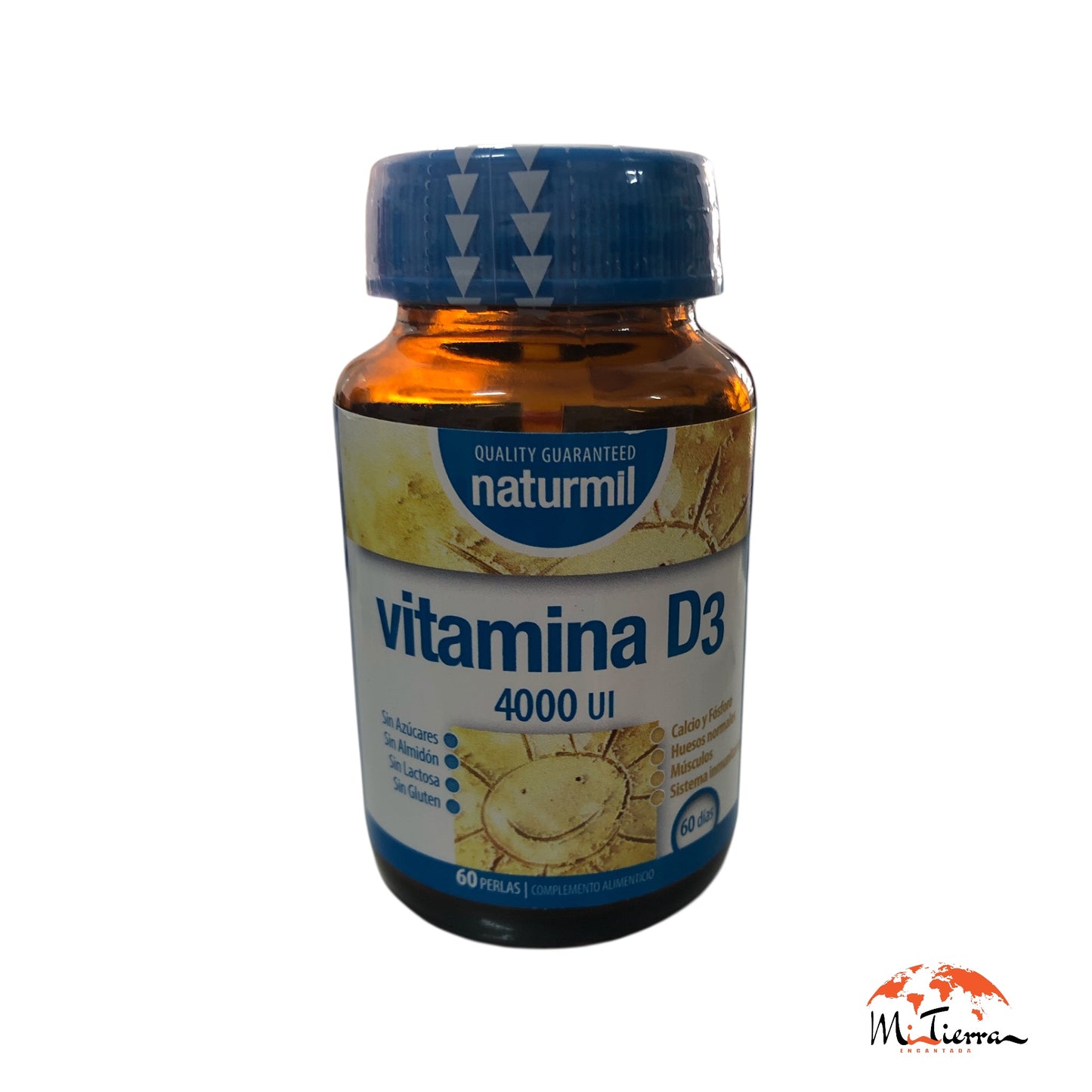 Vitamina D3 4000UI 60 Perlas NATURMIL