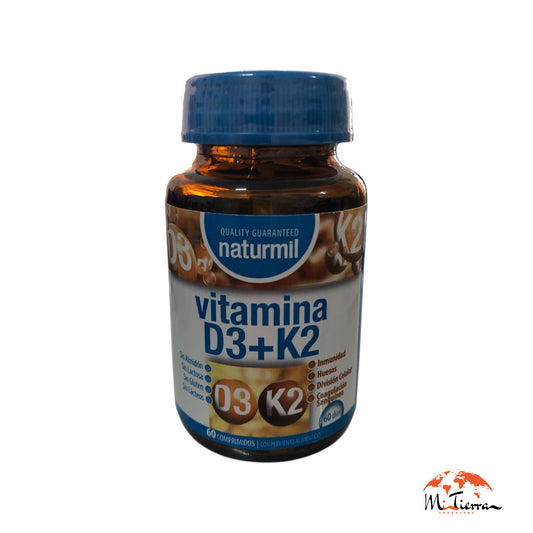Vitamina D3 + K2 60 comp NATURMIL