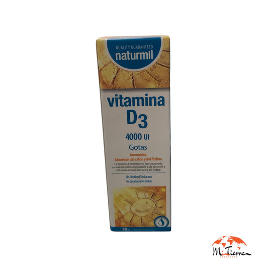 Vitamina D3 4000ui 50 ml gotas NATURMIL