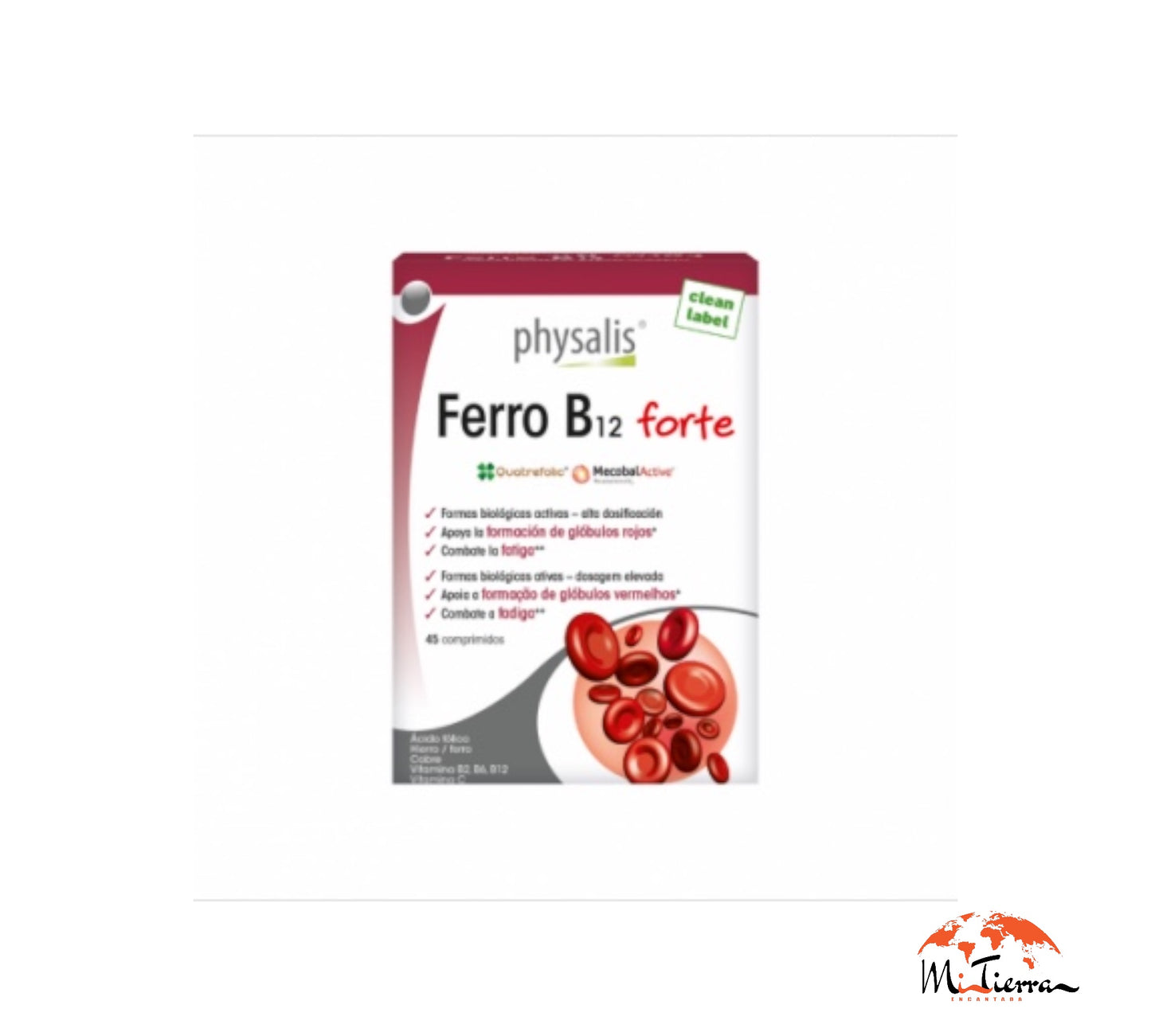 Ferro B12 forte 45 comprimidos Physalis