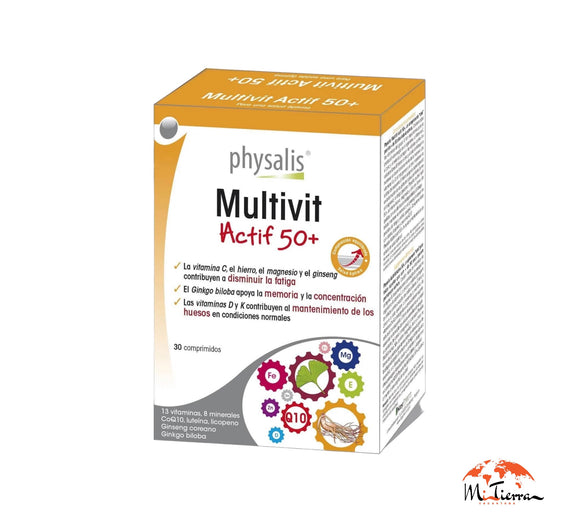 Multivit actif 50+ 30 comprimidos Physalis