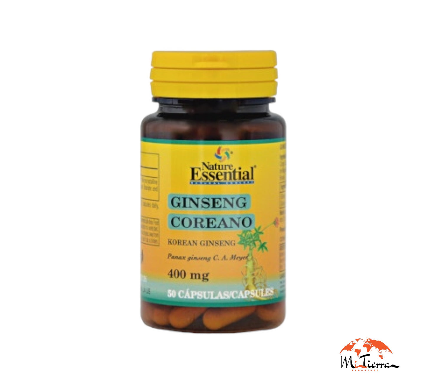 Ginseng Coreano  400mg 50 cápsulas  Nature Essencial