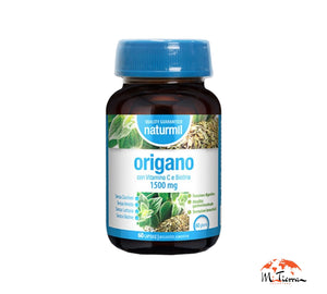 Orégano  con vit C y Biotina 1500mg 60 cápsulas Naturmil