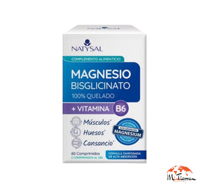 Magnesio bisglicinato+ B6 60 comprimidos Natysal