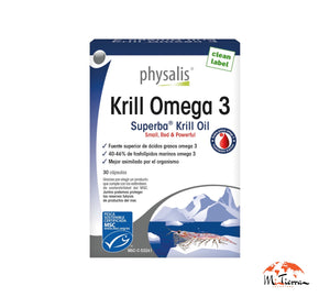 Krill Omega 3  30 cápsulas Physalis