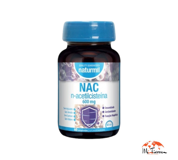 NAC n-acetilcisteina 600mg 60comprimidos Naturmil