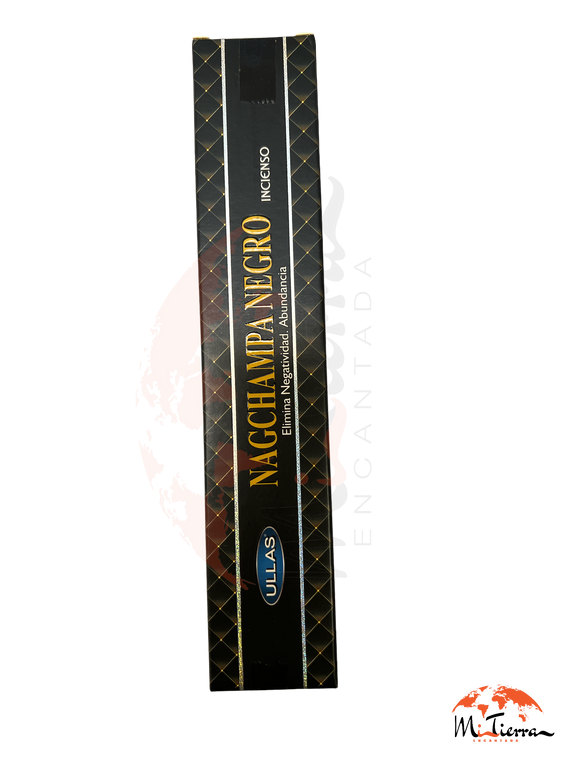 Incienso Ullas Nag Champa Negro agarbathi