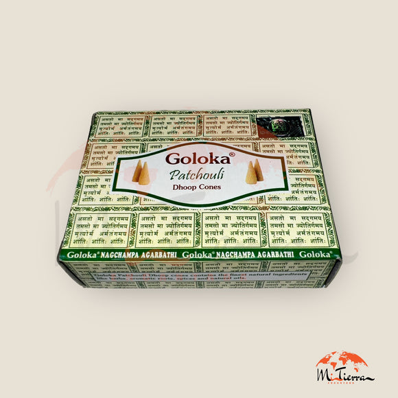 Incienso cono Goloka Pachouli