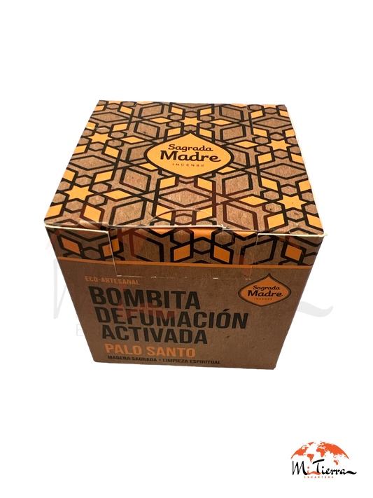 Bombita Defumación Activada Sagrada Madre PALO SANTO